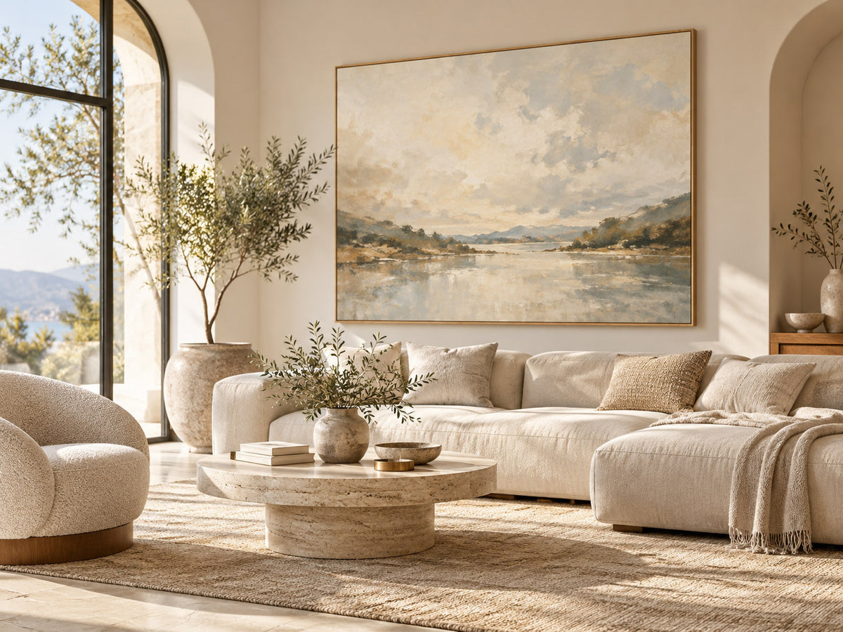 Artplater canvas art in a living room